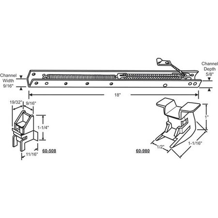 Strybuc 18in Window Channel Balance 60-172-26
